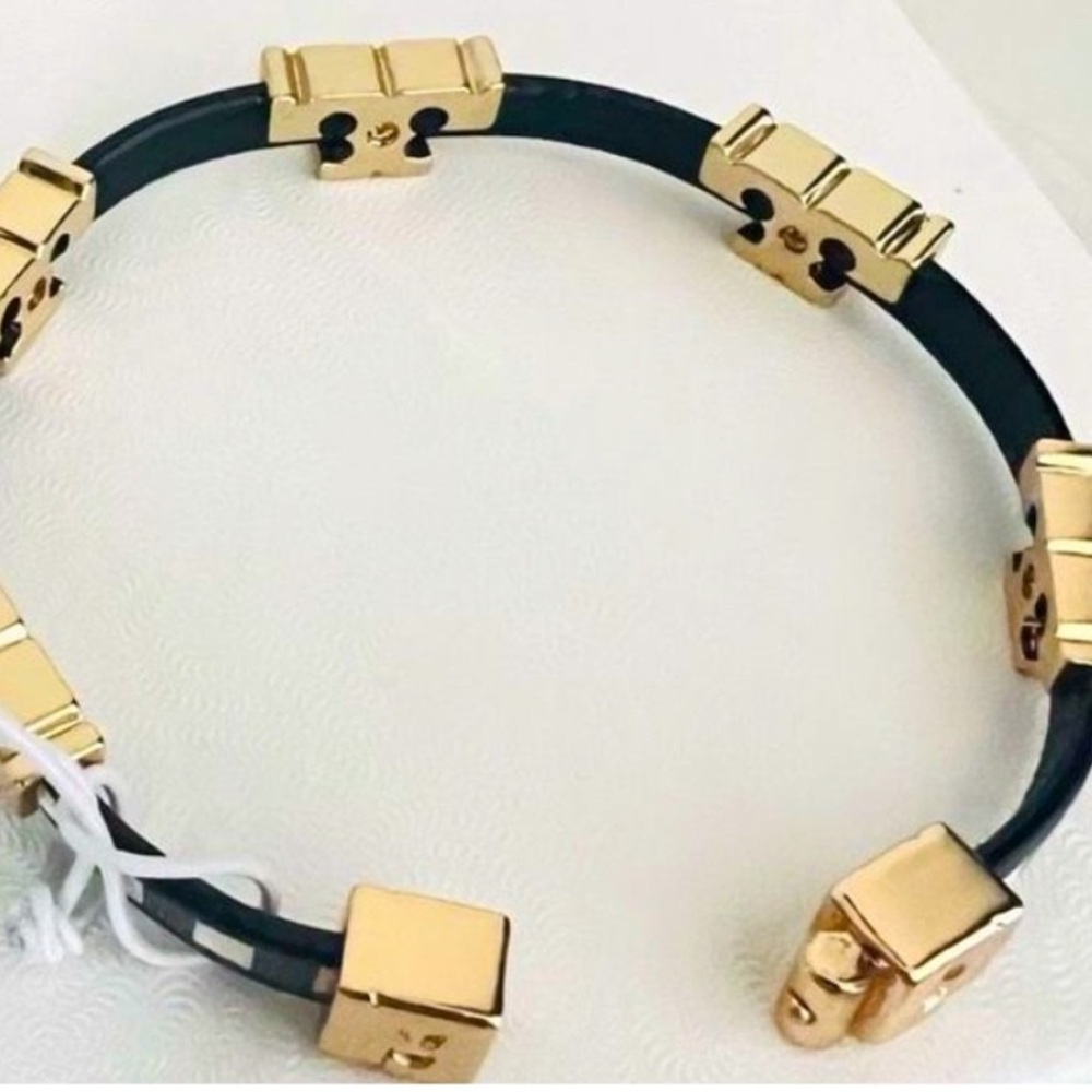 Tory Burch single Ts Wrap Plaid Leather bracelet - Picture 6 of 8